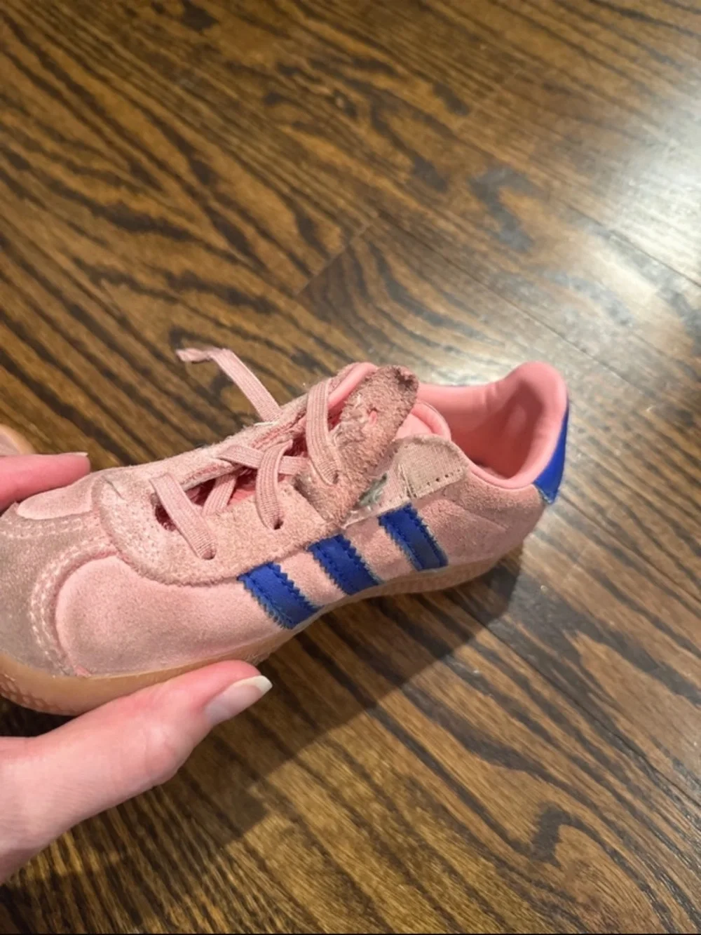 Adidas Kids Gazelle Pink & Blue Shoe